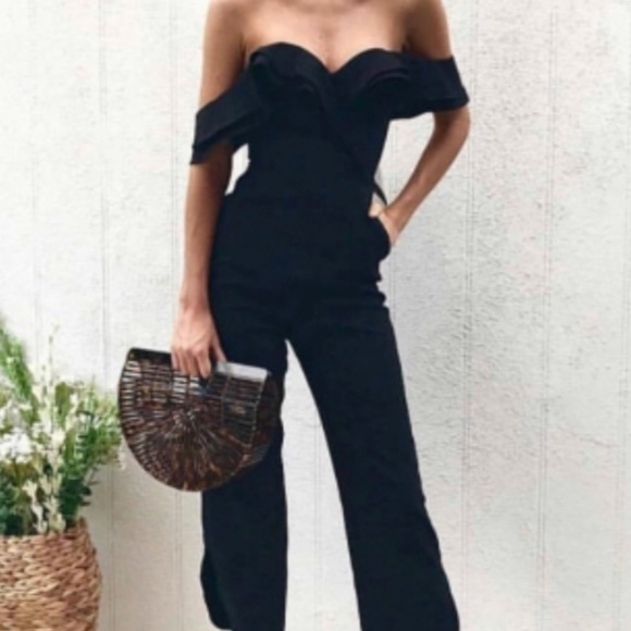 thefancyfix Pants - ✨Last One✨ Off Shoulder Jumpsuit